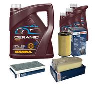 Bosch Controllo Set 8L mannol Ceramica 5W-30 per Mercedes-Benz SLK 250 CDI / D