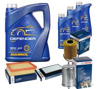 BOSCH Controllo Set 8L MANNOL Defender 10W-40 Per BMW 3er Cabriolet 320i