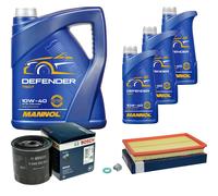 Bosch Controllo Set 8L mannol Defender 10W-40 per Nissan Primera Combinato