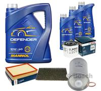 BOSCH Controllo Set 8L MANNOL Defender 10W-40 Per Volvo 940 II Kombi 2.3