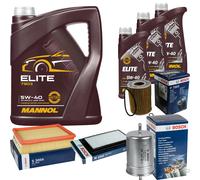 BOSCH Controllo Set 8L MANNOL ELITE 5W-40 Per BMW 3er Cabriolet 320i