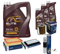 BOSCH Controllo Set 8L MANNOL ELITE 5W-40 Per BMW 3er Cabriolet 320i 328i
