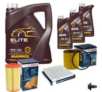 BOSCH Controllo Set 8L MANNOL ELITE 5W-40 Per Fiat Ducato Kasten 100