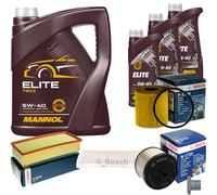 BOSCH Controllo Set 8L MANNOL ELITE 5W-40 Per Lancia Phedra 2.0 JTD