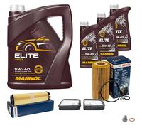 Bosch Controllo Set 8L mannol Elite 5W-40 per Mercedes Classe-E
