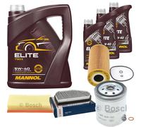 Bosch Controllo Set 8L mannol Elite 5W-40 per Mercedes Classe-E W210