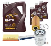 BOSCH Controllo set 8L MANNOL ELITE 5W-40 per Mercedes E-Klasse W210 S210