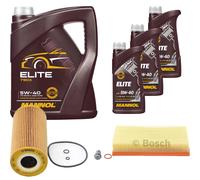BOSCH Controllo set 8L MANNOL ELITE 5W-40 per Mercedes E-Klasse W210 S210