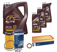 BOSCH Controllo Set 8L MANNOL ELITE 5W-40 Per Mercedes SLK 280 350 E-Class