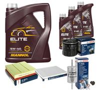 Bosch Controllo Set 8L mannol Elite 5W-40 per Opel Omega B 2.5 V6 3.0