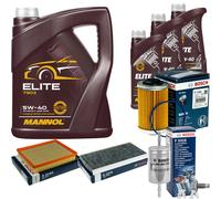 BOSCH Controllo Set 8L MANNOL ELITE 5W-40 Per Opel Saab Signum Vectra C
