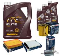 BOSCH Controllo Set 8L MANNOL ELITE 5W-40 Per Volvo S80 I TS XY 2.9 3.0 184