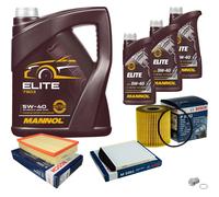 Bosch Controllo Set 8L mannol Elite 5W-40 per Volvo V70 II 2.4 2.5 T S60 Ho
