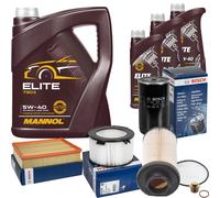 BOSCH Controllo Set 8L MANNOL ELITE 5W-40 Per VW Transporter IV Bus 2.5