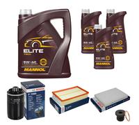 BOSCH Controllo set 8L MANNOL ELITE 5W-40 per VW Transporter V BOX 2.0