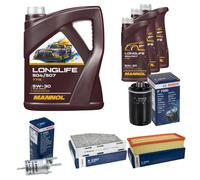 BOSCH Controllo Set 8L MANNOL LONGLIFE 504/507 5W-30 Per VW Golf VI 5K1 2.0