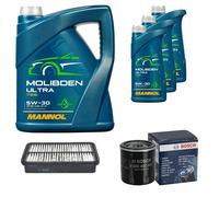 BOSCH Controllo Set 8L MANNOL MOLIBDENO ULTRA 5W-30 Per Toyota MR 2 III 1.8