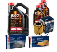 BOSCH Controllo Set 8L MOTUL 8100 X-CESS 5W-40 Per Alfa Romeo Spider 2.2 JTS