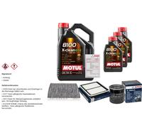 BOSCH Controllo Set 8L MOTUL 8100 X-CLEAN EFE 5W-30 Per Subaru Legacy IV