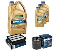 Bosch Controllo Set 8L Ravenol Hls 5W-30 per Mazda 6 Familiare 2.2 D CX-5