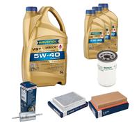 BOSCH Controllo Set 8L RAVENOL Turbo VST 5W-40 per Jaguar S-Type 4.0 V8