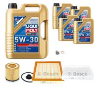 BOSCH Controllo Set 9 L Liqui Moly LONGLIFE 3 5W-30 Per BMW 3er ActiveHybrid