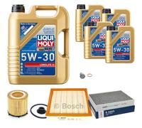 BOSCH Controllo Set 9 L Liqui Moly LONGLIFE 3 5W-30 Per BMW 3er ActiveHybrid