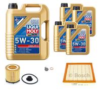 BOSCH Controllo Set 9 L Liqui Moly LONGLIFE 3 5W-30 Per BMW 3er ActiveHybrid