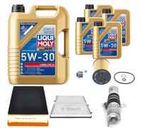 Bosch Controllo Set 9 L Liqui Moly Longlife 3 5W-30 per BMW 7er 745i Sx.