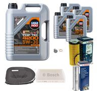 BOSCH Controllo Set 9 L LIQUI MOLY Top Tec 4200 5W-30 Per BMW X5 xDrive30d