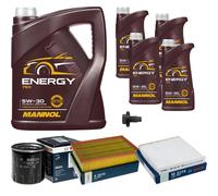 Bosch Controllo Set 9 L mannol 5W-30 Energia per Ford Transito 2.4