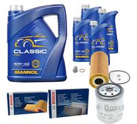 Bosch Controllo Set 9 L mannol Classic 10W-40 per Mercedes-Benz Autobus
