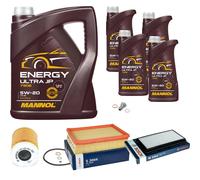 Bosch Controllo Set 9 L mannol Energia Ultra JP 5W-20 per BMW 3er Coupè