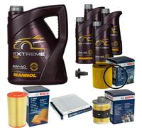 BOSCH Controllo Set 9 L MANNOL EXTREME 5W-40 Per Peugeot Boxer Kasten 100