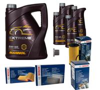 Bosch Controllo Set 9 L mannol extreme 5W-40 per Renault Latitudine 2.0 DCI