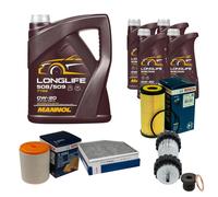 Bosch Controllo Set 9. L mannol Longlife 508/509 0W-20 per Audi A6 Avant