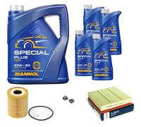 Bosch Controllo Set 9 L mannol Special Plus 10W-30 per Opel Omega B/ Camper /