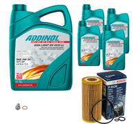 BOSCH Controllo Set 9L ADDINOL GIGA LIGHT MV 5W-30 Per Mercedes S211 E 320 T
