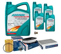 BOSCH Controllo Set 9L ADDINOL GIGA LIGHT MV 5W-30 Per Mercedes W463 G 320