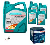 BOSCH Controllo Set 9L ADDINOL SUPER LIGHT 5W-40 Per Isuzu Trooper II UB 3.2