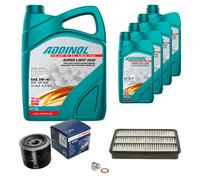 BOSCH Controllo Set 9L ADDINOL SUPER LIGHT 5W-40 Per Isuzu Trooper II UB 3.2