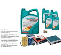 Bosch Controllo Set 9L Addinol Super Light 5W-40 per Mercedes G W463 TG