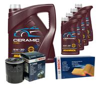 BOSCH Controllo Set 9L MANNOL Ceramic 5W-30 Per Hyundai H-1 Travel 2.5 CRDi