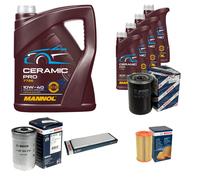 BOSCH Controllo Set 9L MANNOL Ceramic Pro 10W-40 Per Fiat Ducato