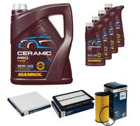 BOSCH Controllo Set 9L MANNOL Ceramic Pro 10W-40 Per Hyundai Tucson TL TLE