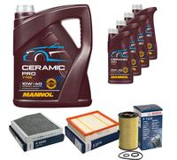 BOSCH Controllo Set 9L MANNOL Ceramic Pro 10W-40 Per Mercedes-Benz B-Klasse