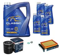 BOSCH Controllo Set 9L MANNOL Classic 10W-40 Per Nissan 300 ZX 3.0 Twin