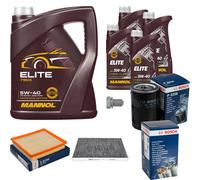 BOSCH Controllo Set 9L MANNOL Elite 5W-40 Per Chrysler Voyager IV RG