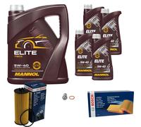 BOSCH Controllo Set 9L MANNOL Elite 5W-40 Per Mercedes SL R231 G-Klasse W463