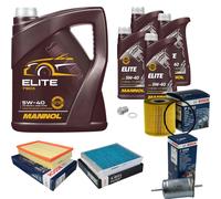 Bosch Controllo Set 9L mannol Elite 5W-40 per Volvo V70 II 2.4 2.5 T S60 Ho
